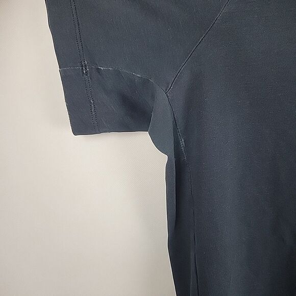 Arcteryx Eris Polo Shirt Mens XL Black Snap Buttons Short Sleeve - Picture 9 of 13